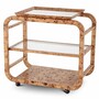 Casa Padrino Luxus Servierwagen Hellbraun 80 x 48 x H. 75 cm - Gastronomie Accessoires - Hotel Accessoires - Luxus Accessoires