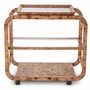 Casa Padrino Luxus Servierwagen Hellbraun 80 x 48 x H. 75 cm - Gastronomie Accessoires - Hotel Accessoires - Luxus Accessoires