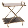 Casa Padrino Luxus Servierwagen Gold 82 x H. 88 cm - Restaurant & Hotel Accessoires