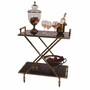 Casa Padrino Luxus Servierwagen Gold 82 x H. 88 cm - Restaurant & Hotel Accessoires