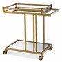 Casa Padrino Luxus Servierwagen Messing 78 x 46 x H. 79 cm - Hotel & Restaurant Accessoires