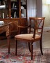 Casa Padrino Luxus Sessel Braun 54 x 59 x H. 88 cm - Handgefertigtes Massivholz M�bel mit hochwertiger Polsterung - Luxus Qualit�t