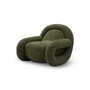 Casa Padrino Luxus Sessel Dunkelgrau / Grau 83 x 82 x H. 76.5 cm - Sessel mit Stoffbezug - Moderne Wohnzimmer M�bel - Luxus Qualit�t 