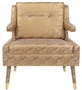 Casa Padrino Luxus Sessel Gold / Gold 76 x 88 x H. 89 cm - Wohnzimmer Sessel im Neoklassichen Stil - Designer Wohnzimmerm�bel