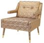 Casa Padrino Luxus Sessel Gold / Gold 76 x 88 x H. 89 cm - Wohnzimmer Sessel im Neoklassichen Stil - Designer Wohnzimmerm�bel