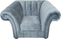 Casa Padrino Luxus Sessel Hellgrau  Chesterfield M�bel Grau 