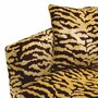 Casa Padrino Luxus Sessel mit Tiger Muster Gelb / Braun / Schwarz - Wohzimmer & Hotel M�bel