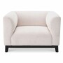 Casa Padrino Luxus Sessel Cremewei� / Schwarz 105 cm - Hotel & Wohnzimmer M�bel