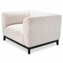 Casa Padrino Luxus Sessel Cremewei� / Schwarz 105 cm - Hotel & Wohnzimmer M�bel