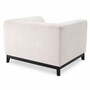Casa Padrino Luxus Sessel Cremewei� / Schwarz 105 cm - Hotel & Wohnzimmer M�bel