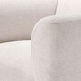 Casa Padrino Luxus Sessel Cremewei� / Schwarz 105 cm - Hotel & Wohnzimmer M�bel