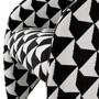 Casa Padrino Luxus Sessel mit Muster Schwarz / Wei� 78 x 78 x H. 72 cm - Luxus M�bel