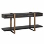 Casa Padrino Luxus Sideboard Schwarz / Antik Messing 180 cm - Luxus M�bel
