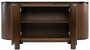 Casa Padrino Luxus Sideboard Dunkelbraun 160 x 49,5 x H. 82 cm - Massivholz Schrank mit 4 T�ren - Massivholz M�bel - Luxus M�bel