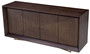 Casa Padrino Luxus Sideboard Mokka / Messing 180 x 50 x H. 80,5 cm - Eichenfurnier Schrank mit 4 T�ren - Luxus M�bel - Hotel M�bel - Luxus Einrichtung