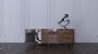 Casa Padrino Luxus Sideboard Braun / Wei� / Schwarz / Messing 230 cm