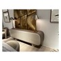 Casa Padrino Luxus Sideboard Hellgrau / Khaki 220 x 42 x H. 76 cm - Sideboard mit Ulmenfurnier - Moderne Wohnzimmer M�bel - Luxus Qualit�t 