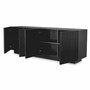 Casa Padrino Luxus Sideboard Schwarzgrau / Bronze 220 cm - Luxus M�bel