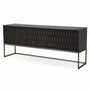 Casa Padrino Luxus Sideboard Schwarzgrau / Bronze 200 cm - Luxus M�bel