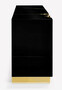 CPBlack Luxus Sideboard by Casa Padrino Schwarz / Gold