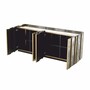 Casa Padrino Luxus Sideboard mit antikem Spiegelglas 200 cm - Verspiegelte M�bel