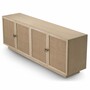 Casa Padrino Luxus Sideboard mit 4 T�ren Beige / Bronze 220 cm - Luxus M�bel