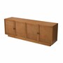 Casa Padrino Luxus Sideboard mit 4 T�ren Braun / Bronze 220 cm - Luxus M�bel