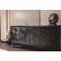 Casa Padrino Luxus Sideboard mit 4 T�ren Schwarz 205 cm - Luxus M�bel