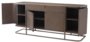Casa Padrino Luxus Kommode mit 4 T�ren und Schublade Braun / Bronze 170 x 46 x H. 75 cm - Luxus Qualit�t
