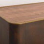 Casa Padrino Luxus Sideboard mit 4 T�ren und 2 Schubladen Braun / Grau / Messing 226,5 cm - Luxus M�bel