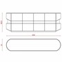 Casa Padrino Luxus Sideboard mit 4 T�ren Grau / Dunkelbraun / Silber 233 cm - Hotel M�bel