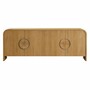 Casa Padrino Luxus Eichenholz Sideboard mit 4 T�ren Naturfarben 220 cm - Luxus Eichenholz M�bel