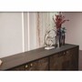Casa Padrino Luxus Sideboard mit 4 T�ren Braun / Messing 210 cm - Luxus M�bel