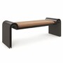 Casa Padrino Luxus Metall Sitzbank Braun / Bronze 142 cm - Luxus Hotel M�bel