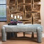 Casa Padrino Luxus Sitzbank Hellblau 123 cm - Wohnzimmer & Hotel M�bel