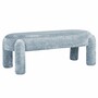 Casa Padrino Luxus Sitzbank Hellblau 123 cm - Wohnzimmer & Hotel M�bel