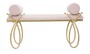Casa Padrino Luxus Sitzbank Rosa / Gold 112,5 cm - Luxus Interior
