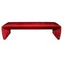 Casa Padrino Luxus Sitzbank in Bordeaux-Rot 181 x 50 x H. 48 cm - Luxus Sitzbank