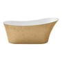 Casa Padrino Luxus Slipper Badewanne Gold / Wei� 170,5 cm - Freistehende Badewanne in Gold-Optik - Luxus Badezimmer M�bel 