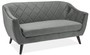 Casa Padrino Luxus Wohnzimmer Sofa 160 x 85 x H. 83 cm - Couch mit edlem Samtstoff - Wohnzimmerm�bel