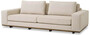 Casa Padrino Luxus Sofa Beige / Braun 236 x 110 x H. 80 cm - Wohnzimmer Sofa mit Kissen - Wohnzimmer M�bel - Luxus M�bel - Wohnzimmer Einrichtung - Luxus Einrichtung - Luxus Qualit�t