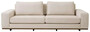Casa Padrino Luxus Sofa Beige / Braun 236 x 110 x H. 80 cm - Wohnzimmer Sofa mit Kissen - Wohnzimmer M�bel - Luxus M�bel - Wohnzimmer Einrichtung - Luxus Einrichtung - Luxus Qualit�t