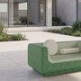 Casa Padrino Luxus Sofa Gr�n / Mintgr�n 180 cm - Wetterfestes Beton Sofa