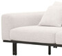 Casa Padrino Luxus Sofa Creme / Bronze 233 x 104 x H. 60,5 cm - Modernes Wohnzimmer Sofa Linke Seite - Hotel Sofa - Luxus Qualit�t