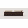 Casa Padrino Luxus Sofa Creme / Dunkelbraun 215 cm - Wohnzimmer & Hotel M�bel