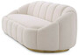 Casa Padrino Luxus Sofa Creme / Messing 230 x 80 x H. 71 cm - Wohnzimmer & Hotel Sofa - Wohnzimmer & Hotel M�bel - Luxus Kollektion