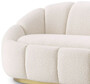 Casa Padrino Luxus Sofa Creme / Messing 230 x 80 x H. 71 cm - Wohnzimmer & Hotel Sofa - Wohnzimmer & Hotel M�bel - Luxus Kollektion