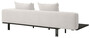 Casa Padrino Luxus Sofa Creme / Bronze 233 x 104 x H. 60,5 cm - Modernes Wohnzimmer Sofa Rechte Seite - Hotel Sofa - Luxus Qualit�t
