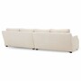Casa Padrino Luxus Sofa Creme / Schwarz 325 cm - Hotel M�bel - Wohnzimmer M�bel - Luxus M�bel - Luxus Interior