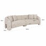 Casa Padrino Luxus Sofa Naturfarben 285 cm - Wohnzimmer & Hotel M�bel